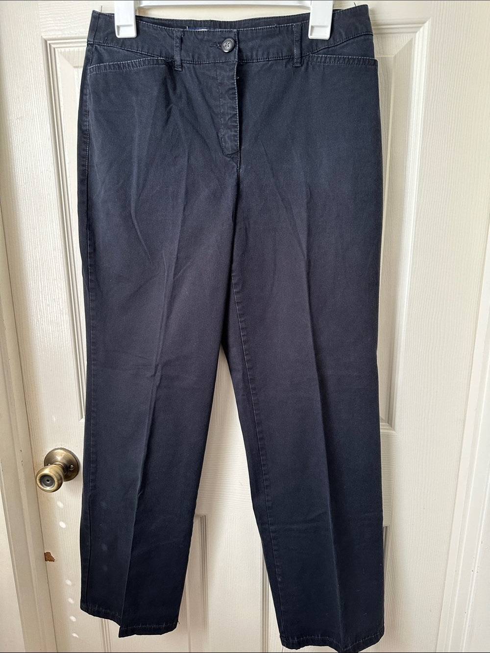 croft & barrow Women's Straight-Leg Jeans in Navy Blue size 6 regular